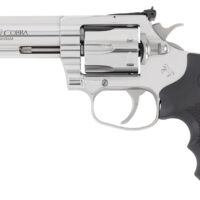Colt Mfg KCOBRASB4RTS King Cobra Target 357 Mag 6rd Shot 4.25" Stainless Steel Barrel, Cylinder & Frame, Black Hogue Overmolded Grip, Exposed Hammer