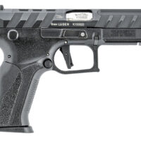 Grand Power 8588005808668 Q100 Mk23 9mm Luger 15+1 4.25" Stainless Rotating Barrel, Black Steel Optic Ready/Serrated Slide, Black Steel Frame w/Accessory Rail & Beavertail, Textured Grip