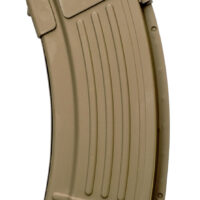 Global Ordnance LLC 810091157435 20rd Fully Ribbed 7.62x39mm Fits AK-47 FDE Steel