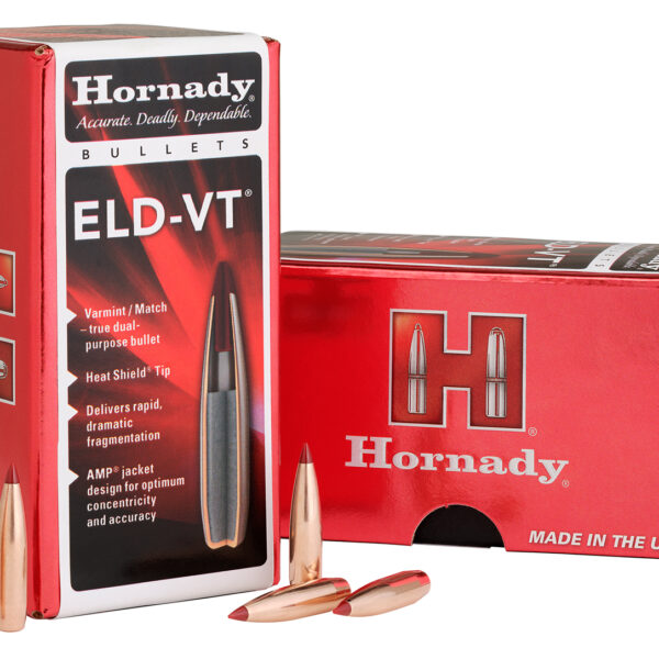 Hornady 25412 ELD-VT  25Cal 95gr 100 Per Box/25Case