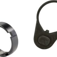 White Label Armory WLA-BUF-7006-01 Mil-Spec End Plate Kit Black Aluminum/Steel AR-15