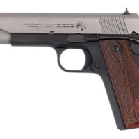 Colt Mfg O1911CTTE 1911 Government 45 ACP 8+1 5" Stainless Steel Serrated Slide, Matte Blued Steel Frame w/Beavertail, Double Diamond Checkered Wood Grip
