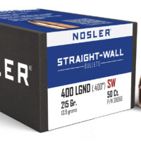 Nosler 38066 Straight Wall 400Legend 215gr Power Point 50CT