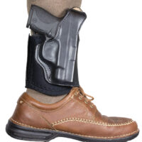 DeSantis Gunhide 014PC5ZZ0 Die Hard Rig Ankle Black Leather Fits S&W Bodyguard 2.0 Right Hand