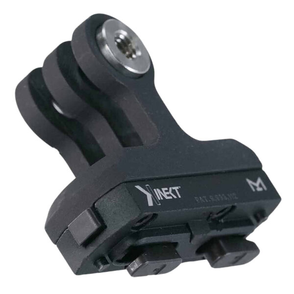 Kinetic Development Group KIN5-500  Go Pro Mount For Standard Magpul MLOK Slots Black Aluminum