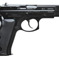 CZ-USA 75B 50th Anniversary Elite 9mm Luger 16+1 4.60" Black Barrel, Engraved 50th Anniversary/Serrated Slide, Black Polycoat Steel Frame w/Beavertail, Black Plastic Grip