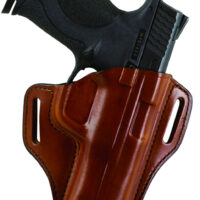 Bianchi 23996 57 Remedy OWB Size 15 Tan Leather Belt Slide Fits S&W M&P Shield Right Hand