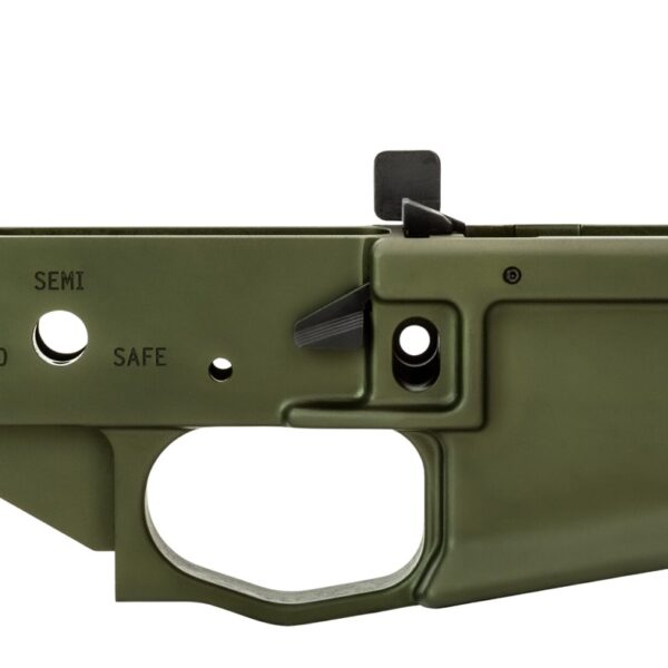 Griffin Armament MK2ALWHG MK2 Stripped Lower Receiver Aluminum Warhawk Green Anodized