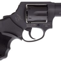 Taurus 2-856021CH 856 Small 38 Special +P 6 Shot 2" Matte Black Carbon Steel Barrel, Cylinder & Frame, Black Finger Grooved Rubber Grip, Transfer Bar Safety, Concealed Hammer