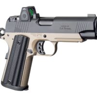 Ed Brown Special Forces Commander SOCOM w/Optic 45 ACP 7+1 4.25" Black Nitride Barrel, Black Gen4 Stainless Steel Serrated w/Optic Slide, Flat Dark Earth Gen4 Stainless Steel Frame w/Accessory Rail,