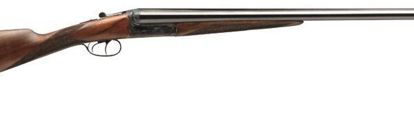 Dickinson LLC  Estate Break Open 2.75" 2rd 26" Side By Side Barrel, True Bone-Charcoal Case Hardening Receiver, English Style Turkish Walnut Stock
