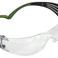 Peltor SF400PC8 Sport SecureFit 400 Adult Wraparound Clear Lens Polycarbonate Black Frame