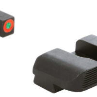 AmeriGlo GL434 Protector Sight Set for Glock Green Tritium Orange Outline Front Sight-Black Serrated Rear Sight