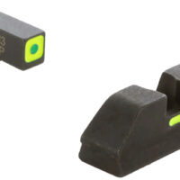 AmeriGlo GL615 CAP Sight Set for Glock Green Tritium LumiGreen Outline Front Sight-LumiGreen Bar Rear Sight