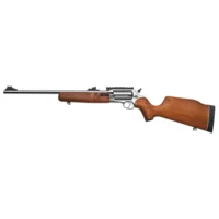 Rossi SCJ4510SS Circuit Judge 45 Colt (LC) Caliber or 410 Gauge with 5rd Capacity, 18.50" Barrel, Polished Stainless Metal Finish & Hardwood Monte Carlo Stock Right Hand (Full Size)