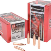 Hornady 26333 ELD Match 6.5mm .264 147 gr Extremely Low Drag Match 100 Per Box/ 15 Case