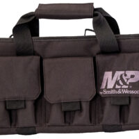 M&P Accessories 110028 Pro Tac Handgun Case Black Nylon Holds Handgun
