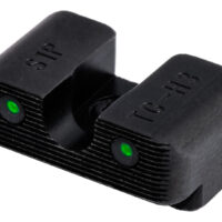 TruGlo TG231S1W Tritium Pro Black | Green Tritium White Outline Front Sight Green Tritium Rear Sight