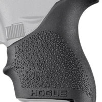 Hogue 18200 HandAll Beavertail Grip Sleeve Textured Black Rubber for Glock 42, 43