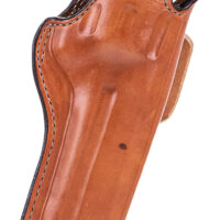 Bianchi 10309 5BHL Thumbsnap OWB Size 08 Tan Leather Belt Loop Fits S&W N Frame/Colt Anaconda 4" Barrel Right Hand