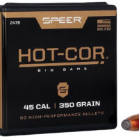 Speer 2478 Hot-Cor 45Cal 350gr Soft Point Flat Nose 50 Per Box/5 Case