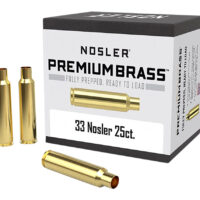 Nosler 10222 Premium Brass Unprimed Cases 33Nosler Rifle Brass 25/Box