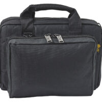 US PeaceKeeper P21105 Mini Range Bag Water Resistant Black 600D Polyester with 8 Mag Pockets, Lockable Zippers & Wraparound Handles 12.75" L x 8.75" H x 3" D Exterior Dimensions