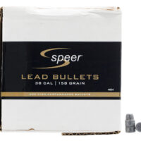 Speer 4624 Handgun 38Cal 158gr Lead Semi Wadcutter 500 Per Box/1 Case