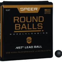 Speer 5137 Lead Balls 45Cal Lead Ball 143gr 100 Per Box/5 Case