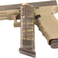 ETS Group GLK1710 Pistol Mags 10rd 9mm Luger Compatible w/ Glock 17/18/19/26/45/34 Clear Polymer