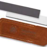 Spyderco 303MF Double Stuff Sharpening Stone Ceramic Stone Sharpener Medium/Fine Black/White