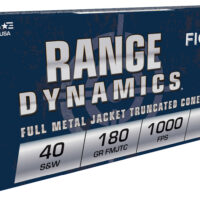 Fiocchi 40SWD Range Dynamics 40S&W 180gr Full Metal Jacket Truncated Cone 50 Per Box/20 Case