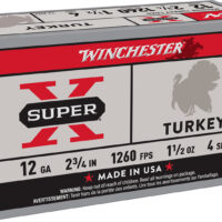 Winchester Ammo X12MT4 Super X Magnum Turkey 12Gauge 2.75" 1 1/2oz Copper Plated 4Shot 10 Box/10 Case