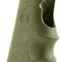Hogue 45001 OverMolded Grip Cobblestone OD Green Rubber with Finger Grooves for 1911 Government