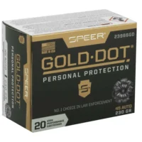 SPEER GOLD DOT HI-PERFORM AMO 45 AUTO 230 GDHP 20RD (10 BOX CASE)