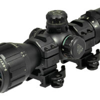 UTG SCP-M392AOLW BugBuster Black Hardcoat Anodized 3-9x32mm 1" Tube Illuminated Red/Green Mil-Dot Reticle