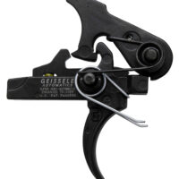 Geissele Automatics 05160 SSA-E Two-Stage Curved Trigger with 2.90-3.80 lbs Draw Weight & Black Oxide Finish for AR-Platform