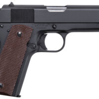 Auto-Ordnance 1911BKOC 1911 A1 Commander 45 ACP 7+1 4.25" Matte Black Serrated Carbon Steel Slide Matte Black Matte Black Carbon Steel Brown Checkered Polymer Grips Right Hand