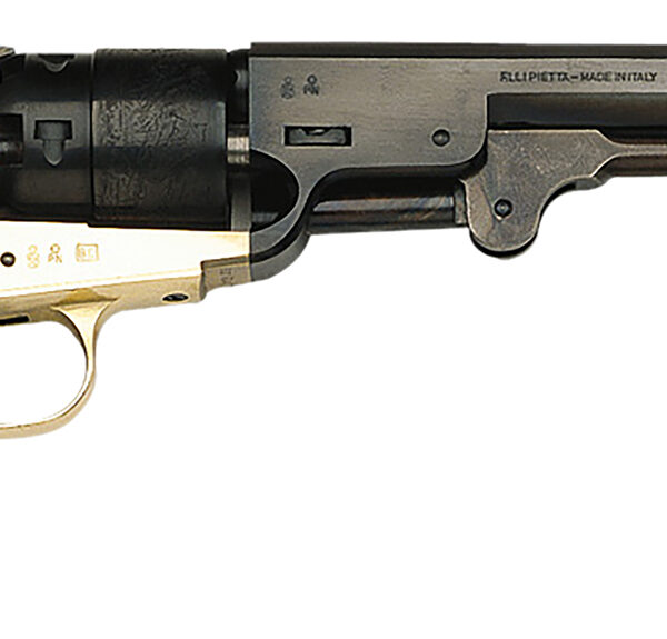 Traditions FR18511 1851 Navy Break Open 44 Cal #11 Percussion 7.50" 6 Shot Brass Frame Blued Barrel & Cylinder Walnut Grip