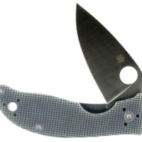 Spyderco C220GPGY Polestar 3.30" Folding Drop Point Plain CTS BD1 SS Blade Gray G10 Handle Includes Pocket Clip