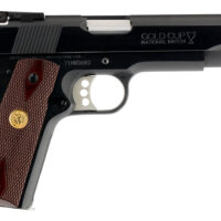 Colt Mfg O5872A1 Gold Cup National Match 9mm Luger 9+1, 5" Stainless National Match Barrel, Blued Serrated Carbon Steel Slide & Frame w/Beavertail, Walnut Grip, Ambidextrous