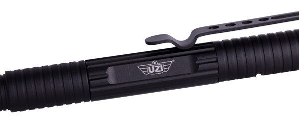 Uzi Accessories UZITACPEN1BK Defender Tactical Pen Black Aluminum 6.10"