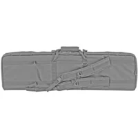 BULLDOG CASE TACTICAL 43" DOUBLE TACTICAL RIFLE CASE SEAL GREY W/ BACK STRAPS (5 PER CASE)
