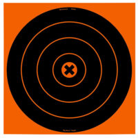 Birchwood Casey 36123 Big Burst Revealing Target Self-Adhesive Paper Black/Orange 12" Bullseye 3 Pack