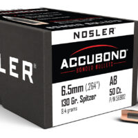 Nosler 56902 AccuBond 6.5Creedmoor 130gr Spitzer Point 50/Box