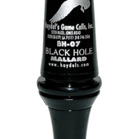 Haydel's Game Calls BH07 Black Hole Open Call Double Reed Mallard Sounds Attracts Ducks Black Polycarbonate