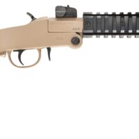 Chiappa Firearms 500255 Little Badger Full Size 22 LR, 1 Shot 16.50" Desert Sand Cerakote Steel Barrel, Desert Sand Cerakote Quad Picatinny Receiver, Desert Sand Cerakote Wire Frame Stock, Right Hand