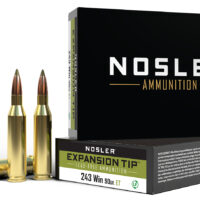 Nosler 40030 E-Tip Lead Free 243Win 90gr E Tip Lead Free 20 Per Box/10 Case