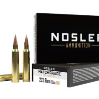 Nosler 60130 Match Grade RDF 223Rem 70gr RDF Hollow Point Boat Tail 20 Per Box/40 Case