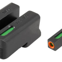 TruGlo TG13NV4PC TFX Pro Black | Green Tritium & Fiber Optic Orange Outline Front Sight Green Tritium & Fiber Optic Rear Sight